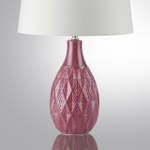 8137/1T MODERNI LN25 000 красный/белый, керамика/текстиль Настольная лампа Е27 1*60W 220V YARA