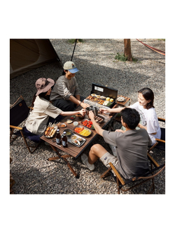 Гриль угольный Naturehike BBQ, черный