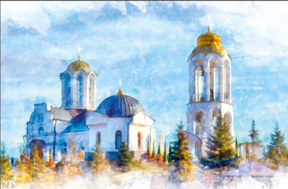 Открытки почтовые Ессентуки (акварель)