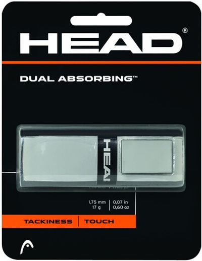 Теннисные намотки базовые Head Dual Absorbing grey 1P