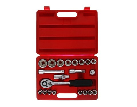 Набор инструмента Matrix, пластиковый кейс, CrV, 21 предмет, 1/2"