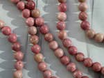 Нить бусин из родонита 6,5мм