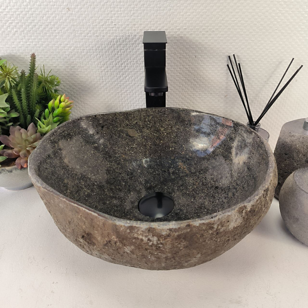 Раковина из речного камня RS-65462 39*35*16 0860