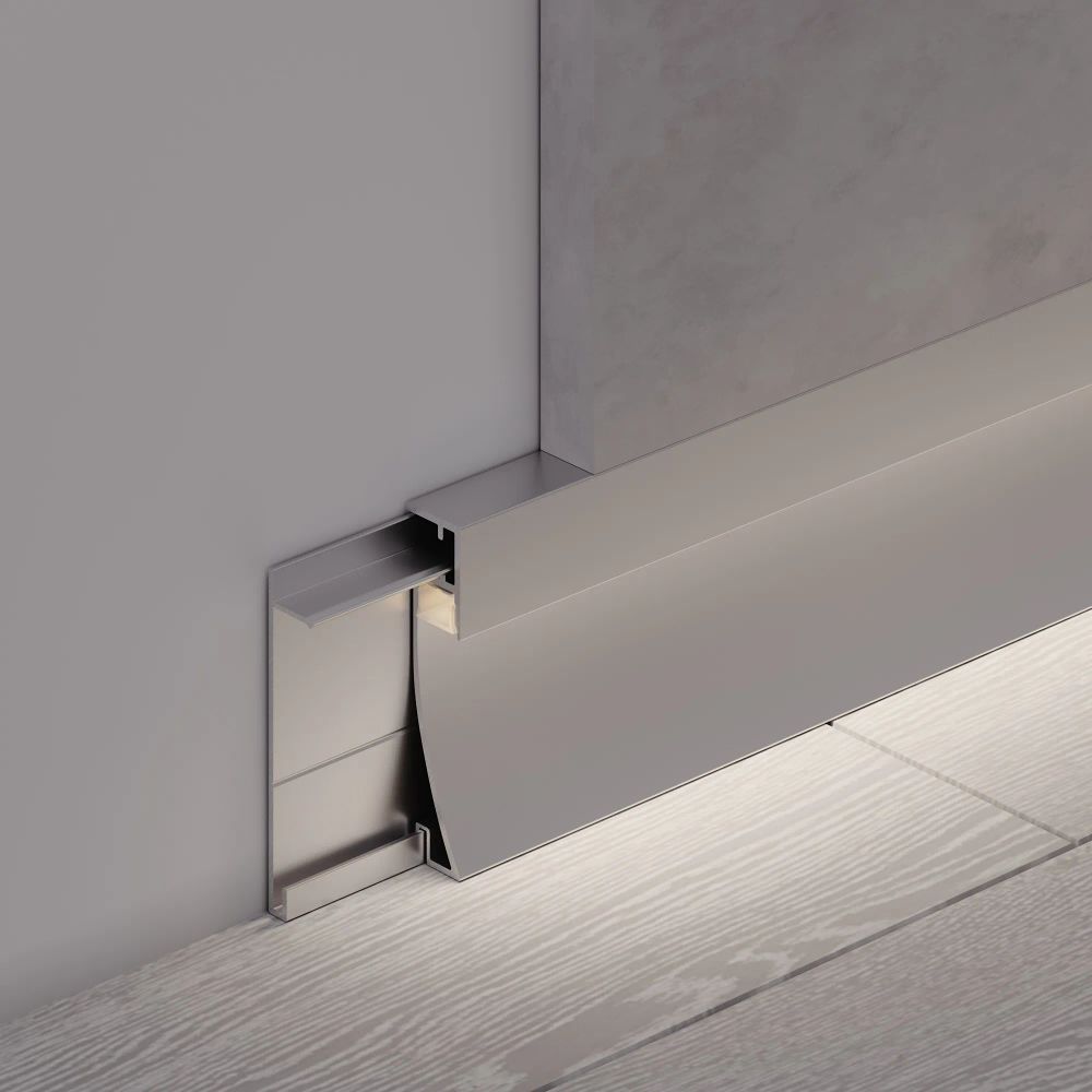 Профиль PLINTUS-H80-2000 ANOD (Arlight, Алюминий) 046390