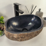 Раковина из речного камня RS-65413 43*31*15 0856