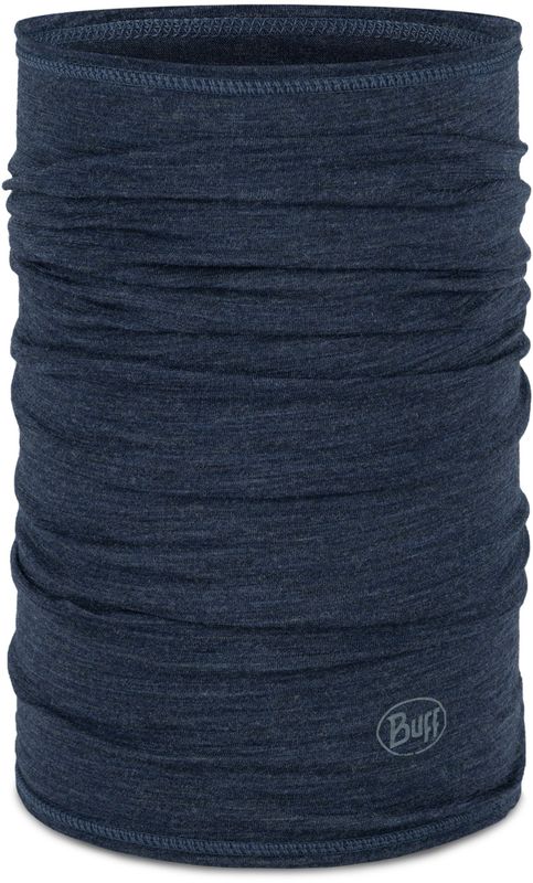 Шерстяной шарф-труба Buff Merino Lightweight Solid Night Blue Фото 1