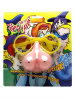 Пластиковые очки с бюстом вместо носа (Цвет: бежевый)