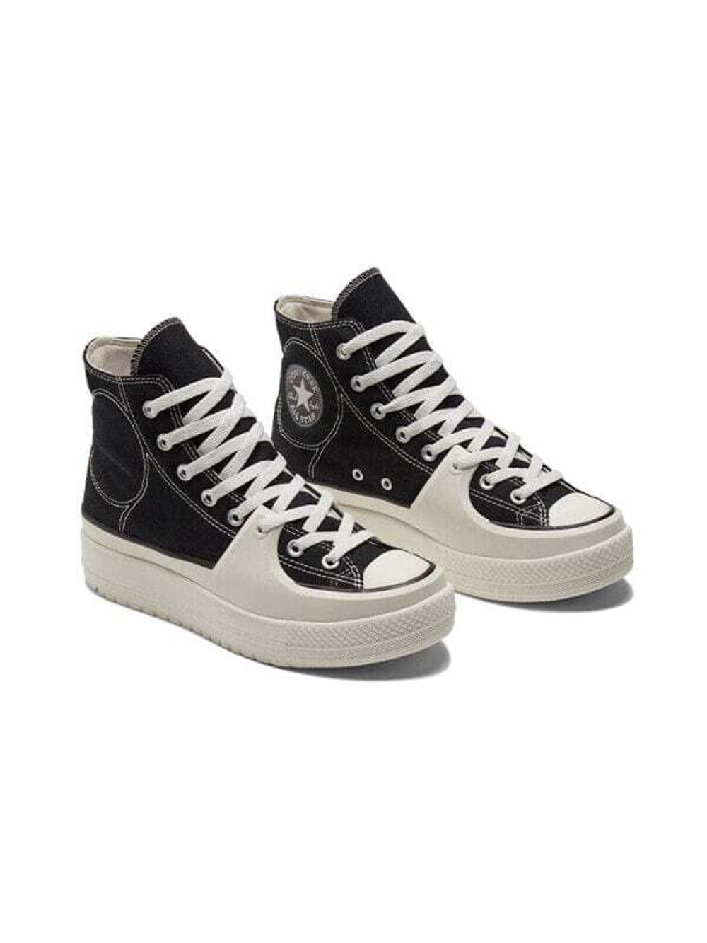 Converse Chuck Taylor All Star Construct Hi Black Vintage White