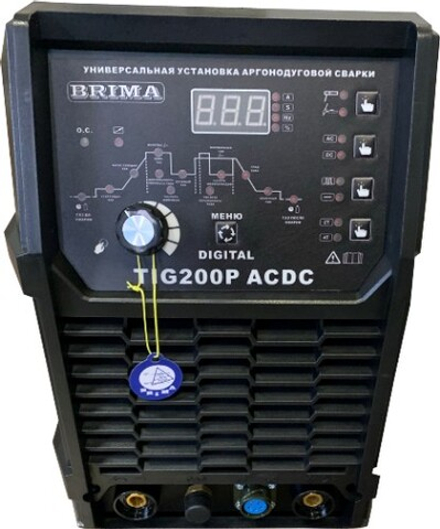 Аппарат аргонно-дуговой сварки Brima TIG-200P AC/DC DIGITAL БП-00000238