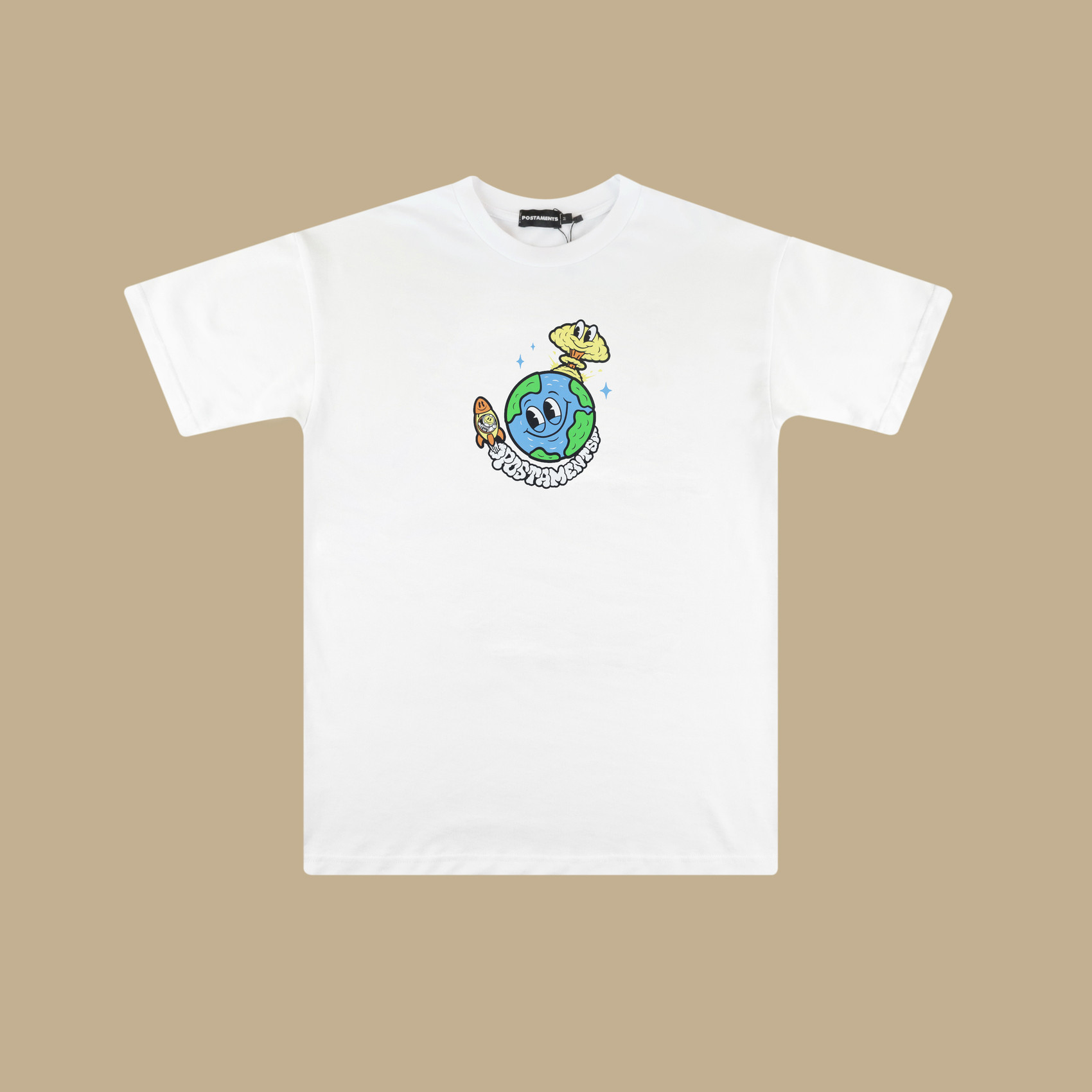 Футболка Postaments Planet (white) артикул:374BTWQtjw-Xb-H2SZK6j2 - купить в магазине Дайс