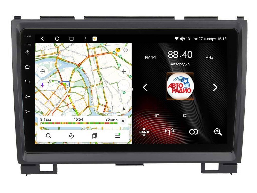 Магнитола для Great Wall Hover H3\H5 2010-2014 (круглые воздуховоды) - Vaycar VA16-4211 на Android 13, 8-ядер, 4G SIM-слот