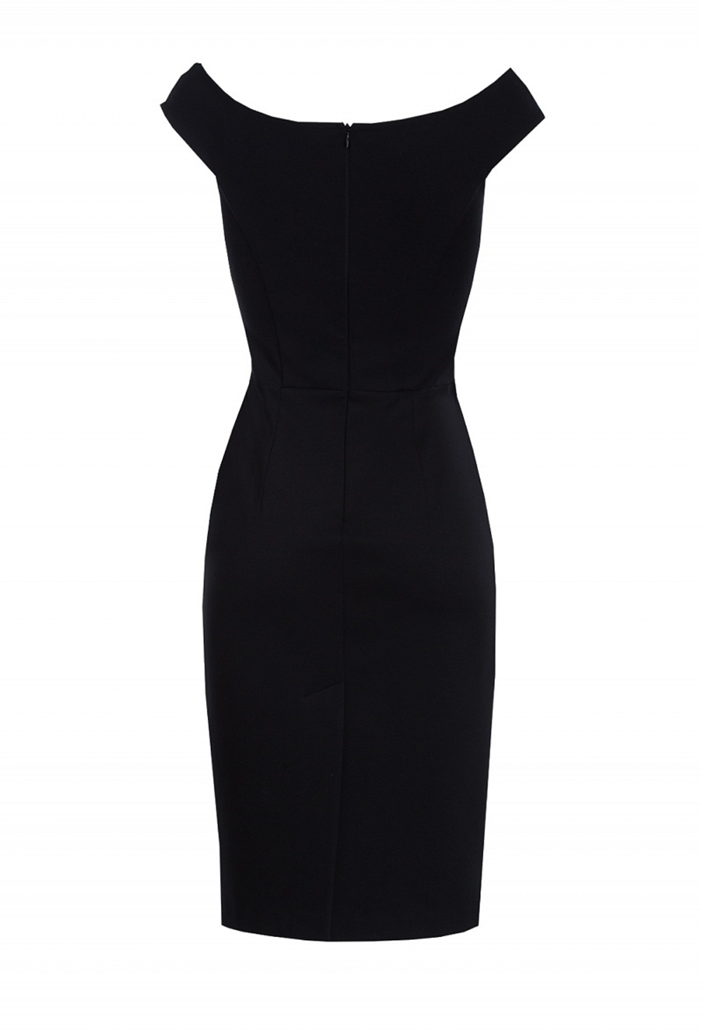 Платье футляр чёрное 08-17SS