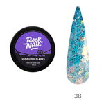 RockNail Гель-краска Diamond Flakes 38 Expensive Taste, 5г