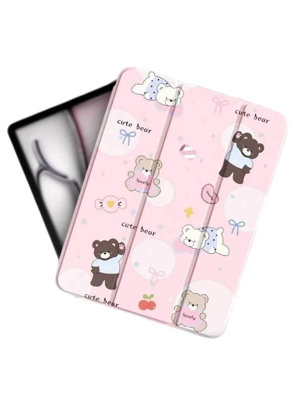 MOSBROS Xing Y1 Series Cover For iPad Air 4/5 10.9”/ Air 11” M2 2024/Air 11” M3 2025 Bear-Black