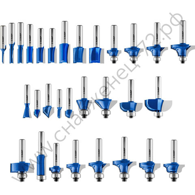 ЗУБР 30шт, набор профильных фрез по дереву