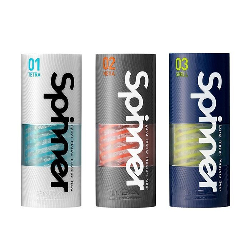 Мастурбатор Tenga Spinner Hexa оранжевый