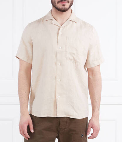 Льняная рубашка Ellino 10248298 01 HUGO - экрю(50490761)