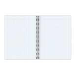 Тетрадь А5, 48 л., BRAUBERG ЭКО, гребень, клетка, обложка картон, ОДНОТОННАЯ, 401871, 4шт