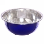 Миска металлическая 21 см 1000 мл синяя