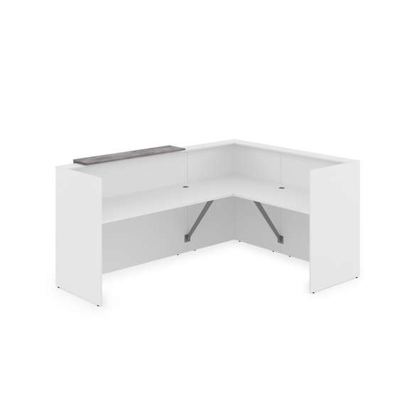 1КР-ДС.102 Комплект Ресепшн с фартуком ЛДСП (2344*1777*1161) (без подсветки)