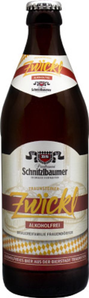 Пиво Шнитцльбаумер Цвикель Безалкогольное / Schnitzlbaumer Zwickl Alkoholfrei 0.5 - стекло