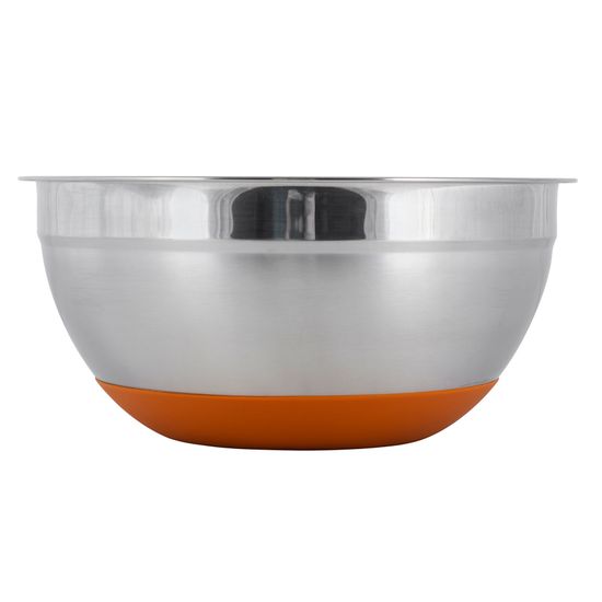 Миска 24х11 см. из нержавеющей стали Kamille КМ-4349 с силиконовым дном