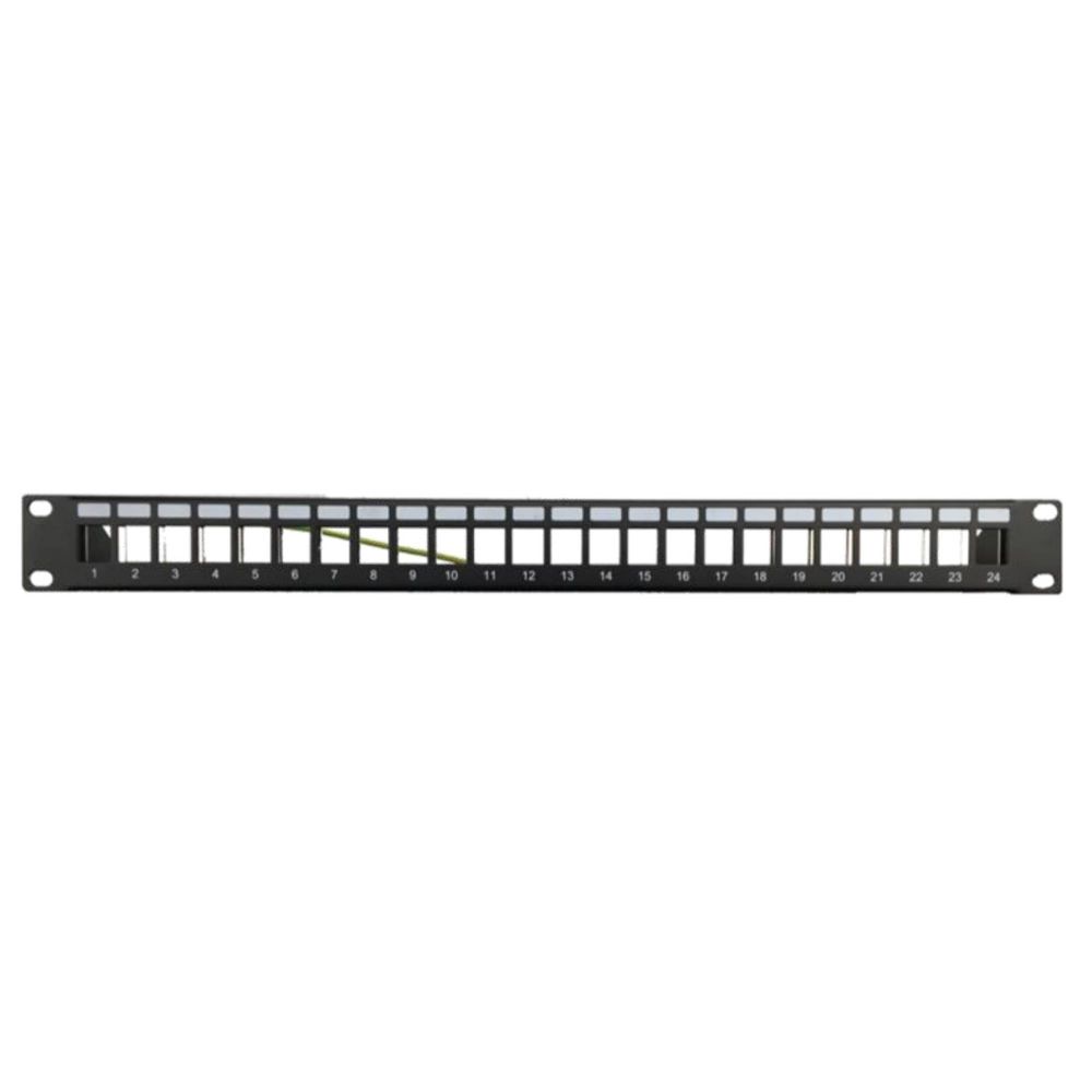 Патч-панель наборная 19&quot;,1U, под 24 модуля Keystone, UTP/STP (длямодулей форм-фактора S10,S19)