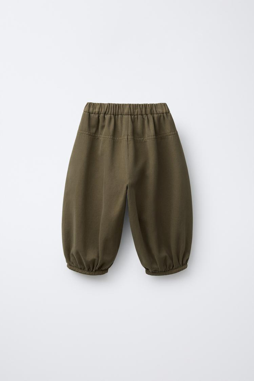 ZARA БРЮКИ БАГГИ С ЗАЩИПАМИ, МЯГКИЙ ЗЕЛЕНЫЙ