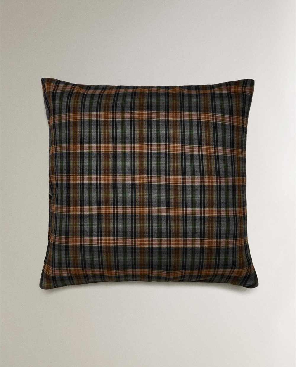 Zara Home - Клетчатая фланелевая наволочка 80x80 см