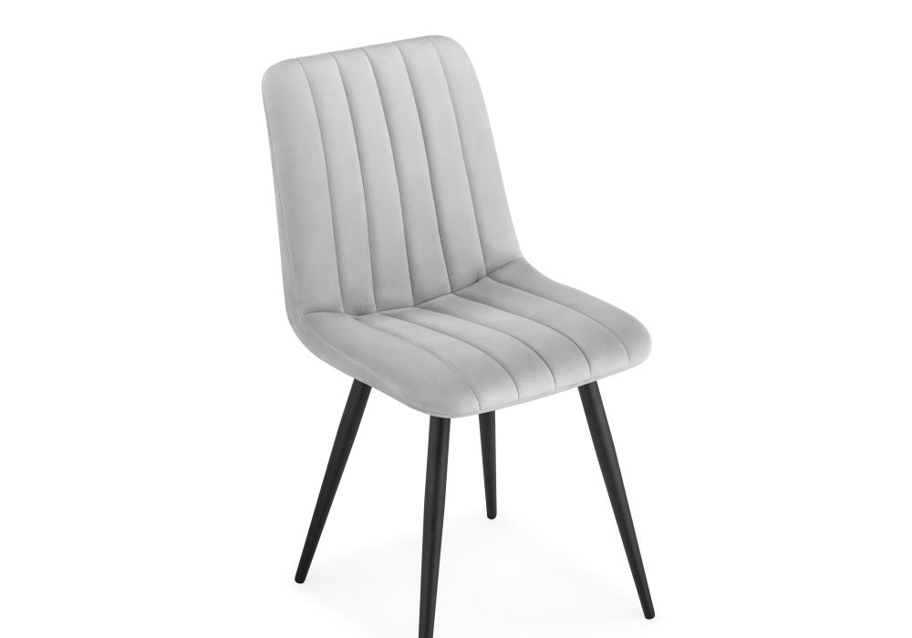 Стул на металлокаркасе Дани светло-серый / черный