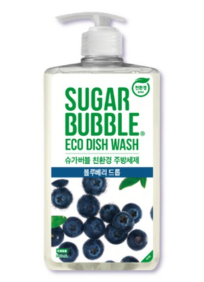 Эко-средство для мытья посуды SugarBubble с ароматом голубики 940 мл, бутылка