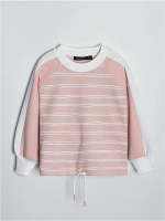 Розовый свитшот для девочки в школу