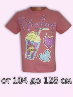 Футболка для садика и школы.девочка.набор 9 шт