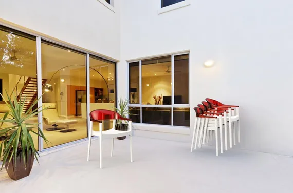 Стул Carmen белый/красный