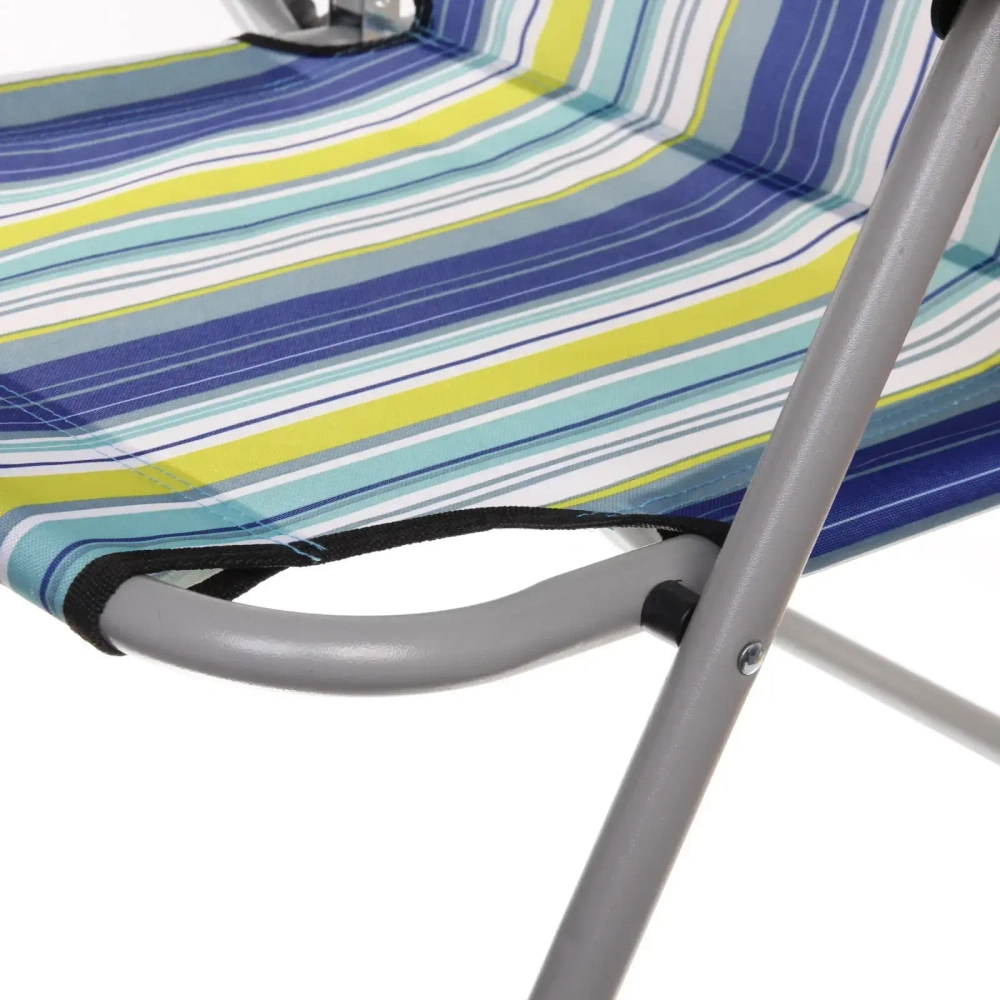 Стул 93*54*64см «Венеция» складной, с подголовником,2 положения ДоброСад