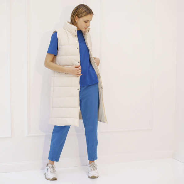 Брюки Miglio синие оверсайз/oversize, хлопковые