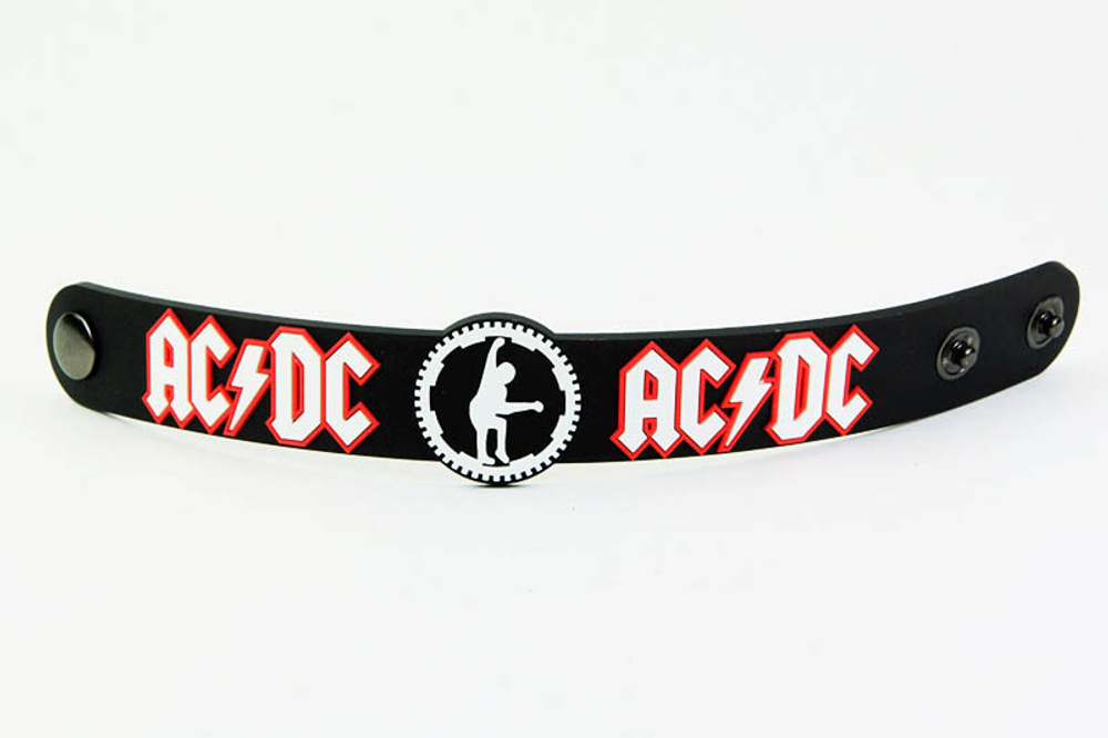 Браслет AC/DC фигурное лого