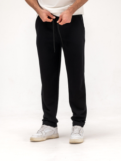 Брюки спортивные прямые без начеса. Уголь.