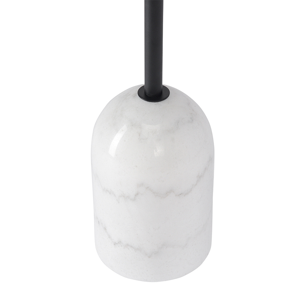 Столик кофейный lars, D40 см, черный/белый