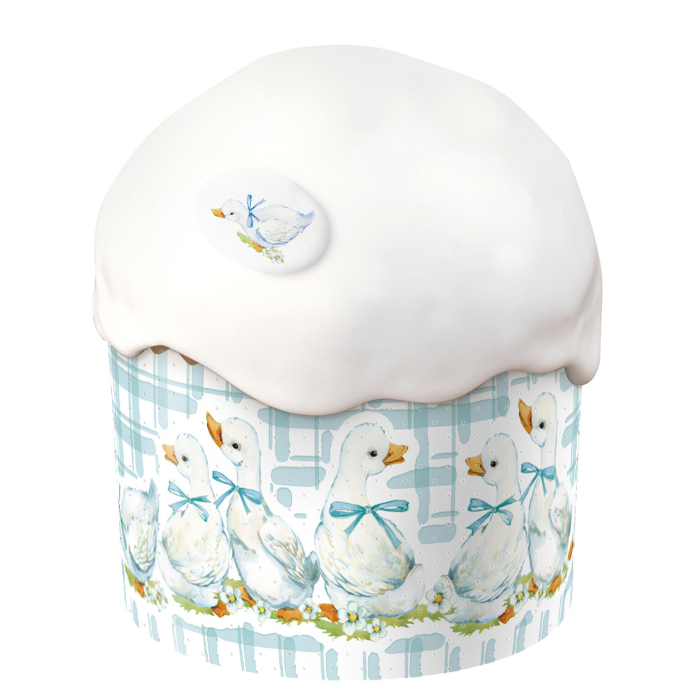 Форма бумажная для кулича d124*h90 мм УТЯТА