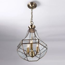 Citilux Гера-1 CL444130 Люстра подвесная витражная Бронза