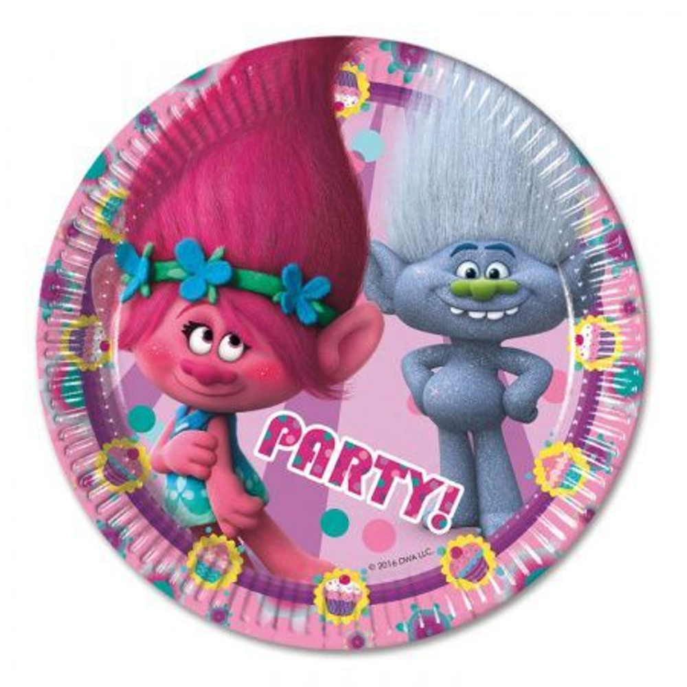 Распродажа Тарелки Тролли 8шт 18см.