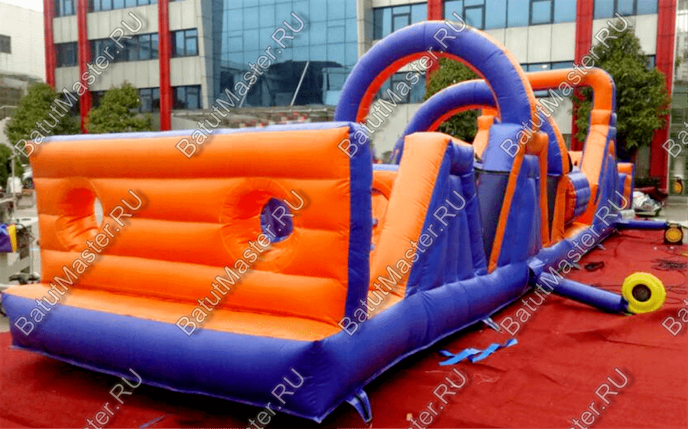 Надувная полоса препятствий "Веселый забег" 15*3*4 м