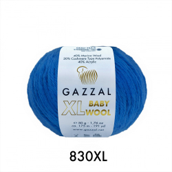 Пряжа Baby Wool XL 50 г, 100м, 40%акрил, 40%шерсть мериноса, 20%кашемир, 40%акрил (цена за 1 шт)