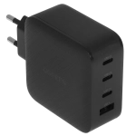 Сетевое зарядное устройство Ugreen CD224 USB-A + 3xUSB-C 65 Вт GaN Tech Fast Charger EU, черный (70774)
