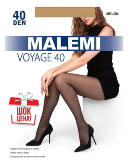 Malemi Voyage колготки класс. с шортиками 40 den melon р.3 (M)