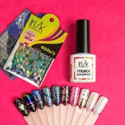 Irisk База Утюжок для разглаживания декора, фольги UVLED, 8мл