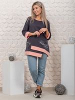 853 Туника "серый/пудра" SveTekst (Акция)