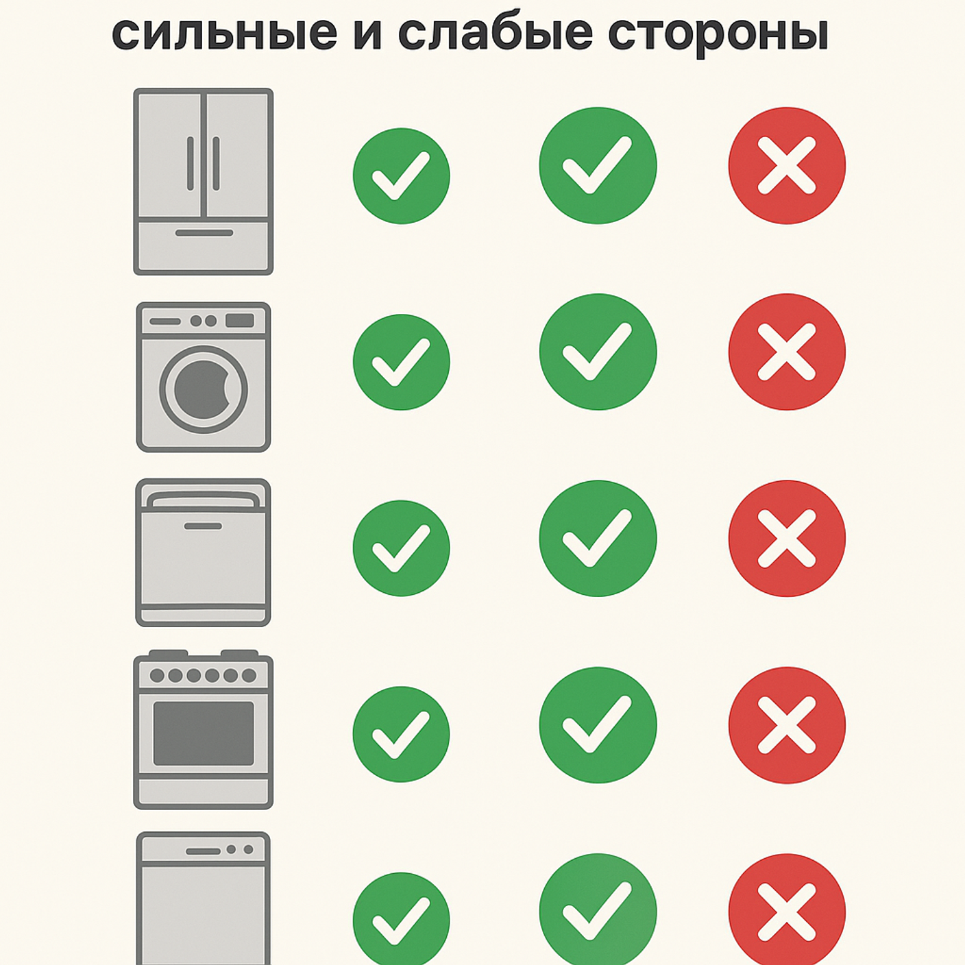 ТОП-7 брендов крупной бытовой техники: сильные и слабые стороны