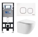 Унитаз с инсталляцией WeltWasser AMBERG 506 + MERZBACH 043 MT-WT + AMBERG RD-WT